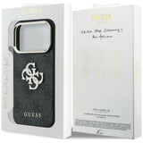 Guess iPhone 17 Pro Max/iPhone 18 Pro Max Deksel 4G Strass-logo Svart