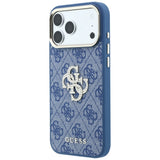 Guess iPhone 17 Pro/iPhone 18 Pro Deksel 4G Strass-logo Blå