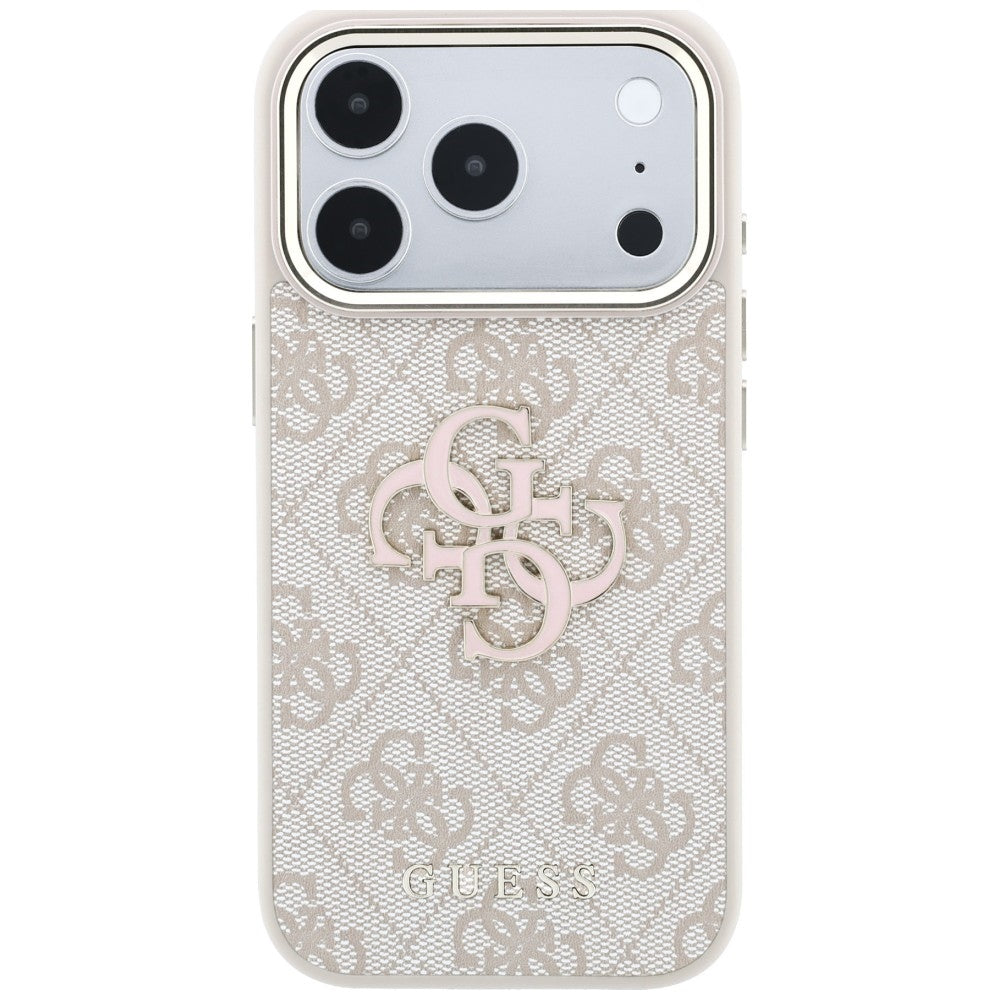 Guess iPhone 17 Pro/iPhone 18 Pro Deksel 4G Resin-logo Rosa