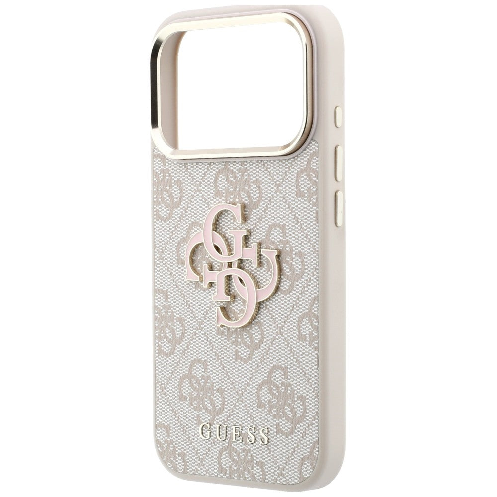 Guess iPhone 17 Pro/iPhone 18 Pro Deksel 4G Resin-logo Rosa