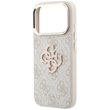 Guess iPhone 17 Pro/iPhone 18 Pro Deksel 4G Resin-logo Rosa