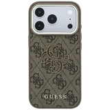 Guess iPhone 17 Pro Max/iPhone 18 Pro Max Deksel 4G Resin-logo Brun