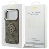 Guess iPhone 17 Pro Max/iPhone 18 Pro Max Deksel 4G Resin-logo Brun