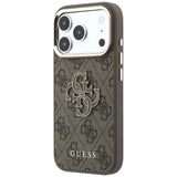 Guess iPhone 17 Pro/iPhone 18 Pro Deksel 4G Resin Logo Brun