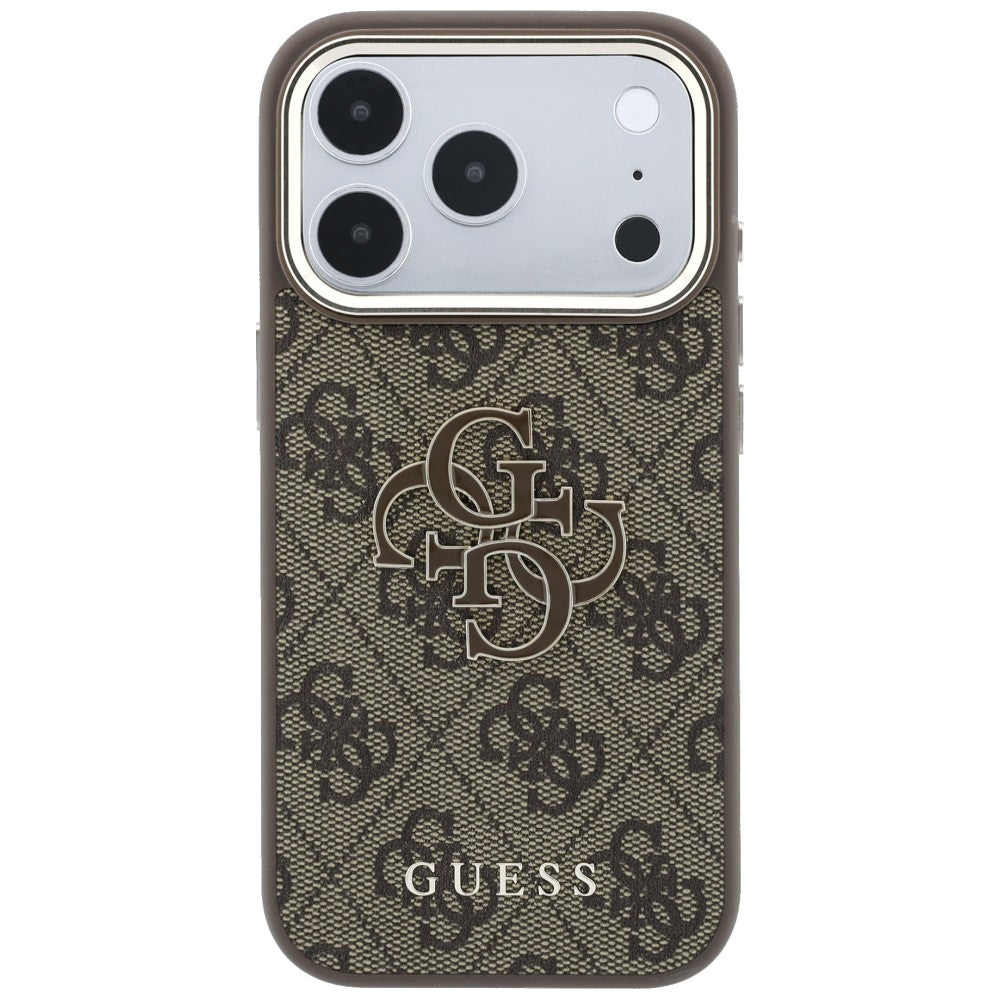 Guess iPhone 17 Pro/iPhone 18 Pro Deksel 4G Resin Logo Brun