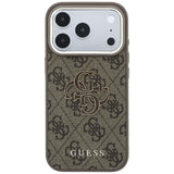 Guess iPhone 17 Pro/iPhone 18 Pro Deksel 4G Resin Logo Brun