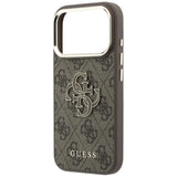 Guess iPhone 17 Pro/iPhone 18 Pro Deksel 4G Resin Logo Brun