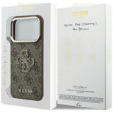 Guess iPhone 17 Pro/iPhone 18 Pro Deksel 4G Resin Logo Brun