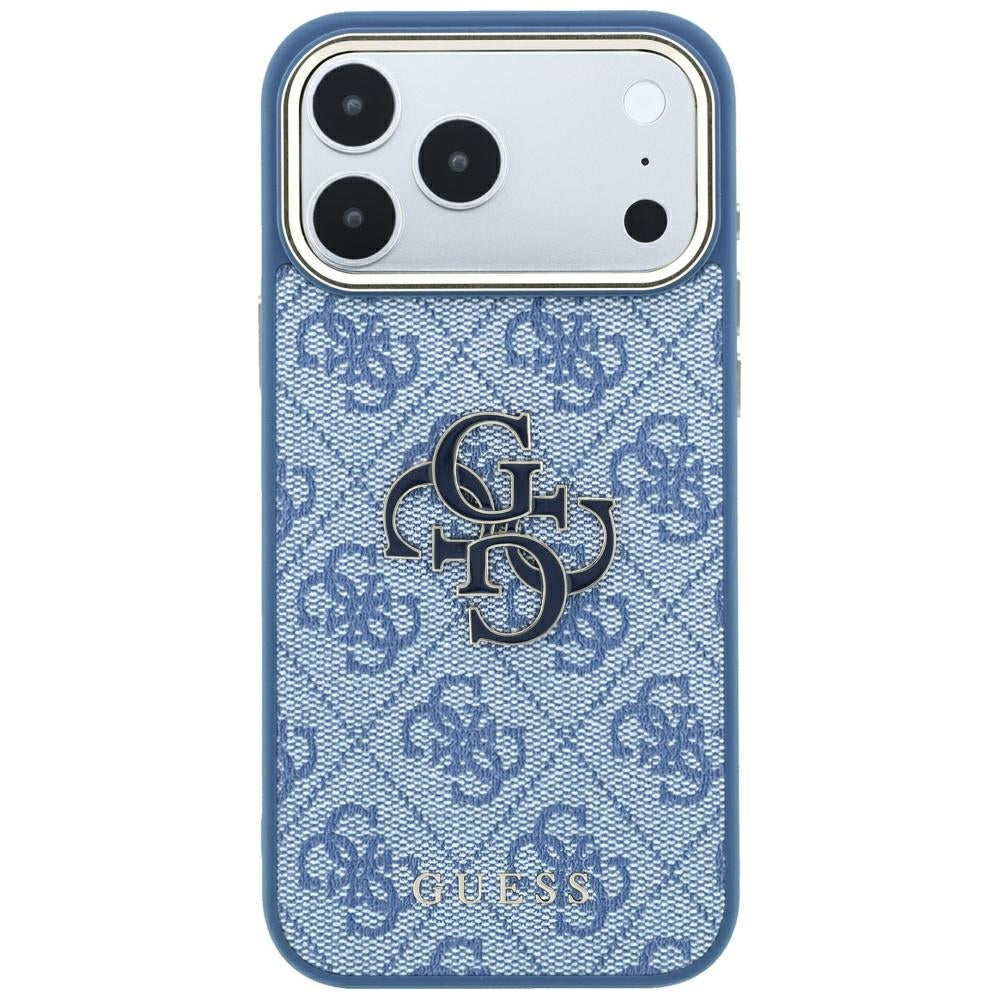 Guess iPhone 17 Pro Max/iPhone 18 Pro Max Deksel 4G Resin-logo Blå