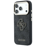 Guess iPhone 17 Pro Max/iPhone 18 Pro Max Deksel 4G Resin-logo Svart