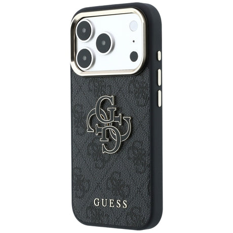 Guess iPhone 17 Pro/iPhone 18 Pro Deksel 4G Resin Logo Svart