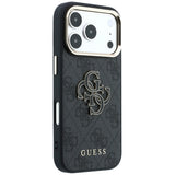 Guess iPhone 17 Pro/iPhone 18 Pro Deksel 4G Resin Logo Svart