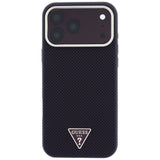 Guess iPhone 17 Pro/iPhone 18 Pro Deksel Kevlar Triangle-logo burgunder