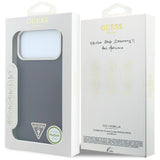 Guess iPhone 17 Pro/iPhone 18 Pro Deksel Kevlar Triangle-logo burgunder