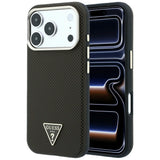 Guess iPhone 17 Pro/iPhone 18 Pro-deksel Kevlar Triangle-logo Brun