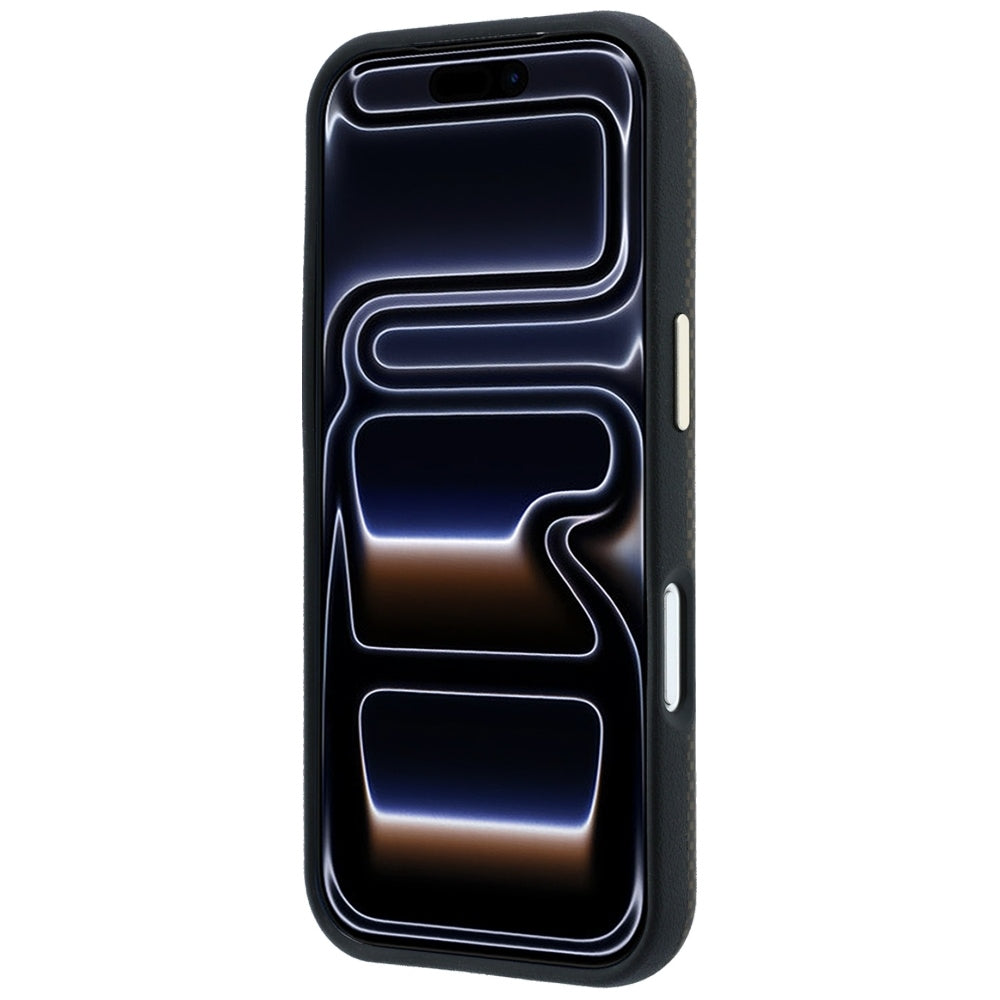 Guess iPhone 17 Pro Max/iPhone 18 Pro Max Deksel Kevlar Triangle Logo Brun