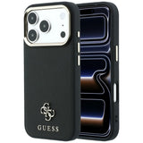 Guess iPhone 17 Pro Max/iPhone 18 Pro Max Deksel Saffiano 4G Classic Logo Svart