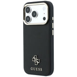 Guess iPhone 17 Pro Max/iPhone 18 Pro Max Deksel Saffiano 4G Classic Logo Svart
