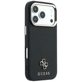 Guess iPhone 17 Pro Max/iPhone 18 Pro Max Deksel Saffiano 4G Classic Logo Svart