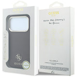 Guess iPhone 17 Pro/iPhone 18 Pro Deksel Saffiano 4G Classic Logo Burgunder