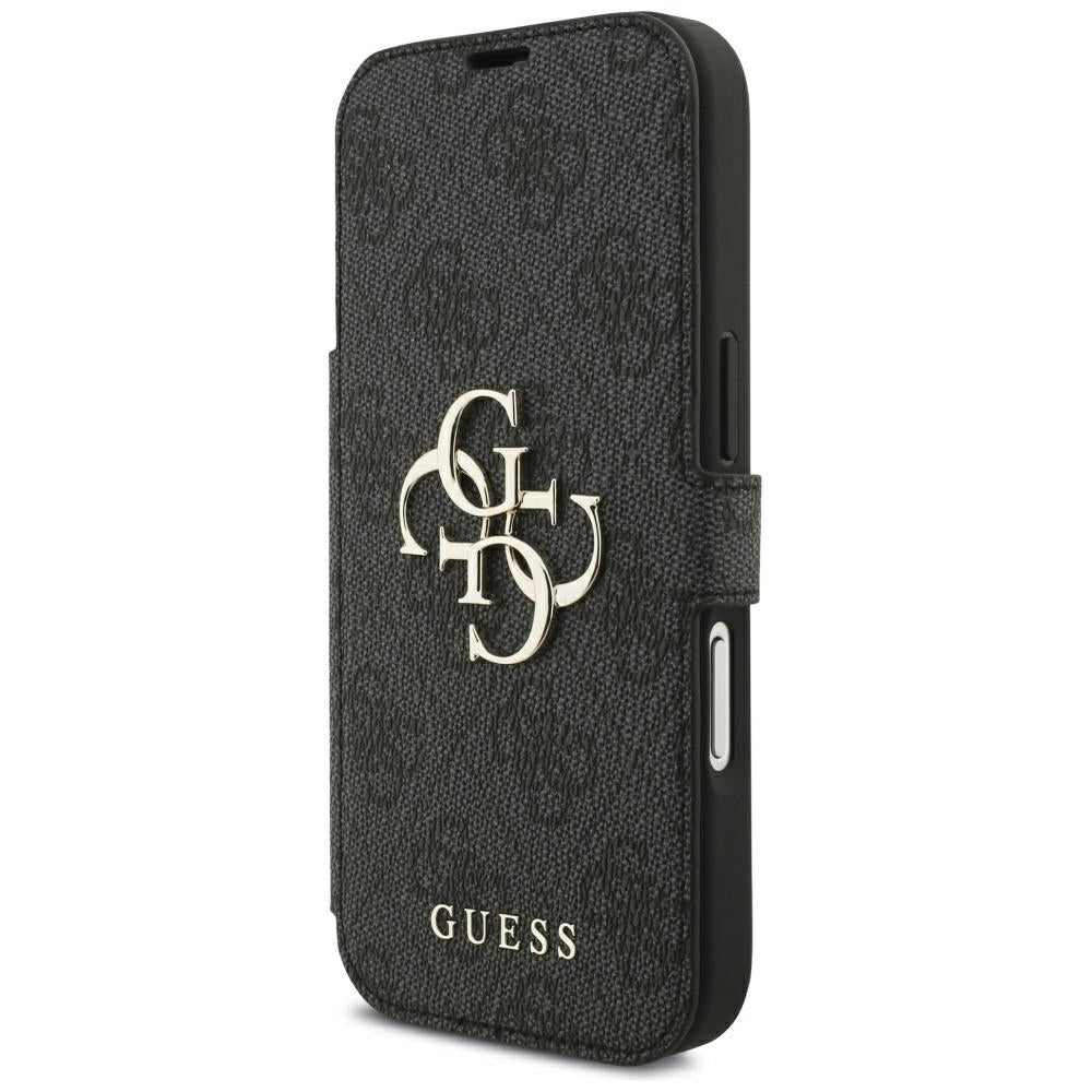 Guess iPhone 17 Pro/iPhone 18 Pro Etui Book 4G Metal Logo Svart