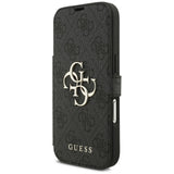 Guess iPhone 17 Pro/iPhone 18 Pro Etui Book 4G Metal Logo Svart