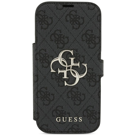 Guess iPhone 17 Pro/iPhone 18 Pro Etui Book 4G Metal Logo Svart