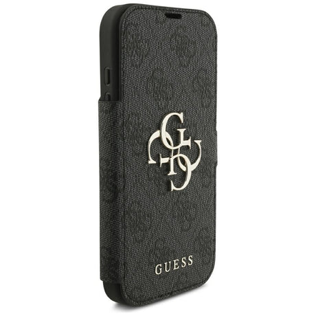 Guess iPhone 17 Pro/iPhone 18 Pro Etui Book 4G Metal Logo Svart