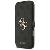 Guess iPhone 17 Pro Max/iPhone 18 Pro Max Etui Book 4G Metal Logo Svart