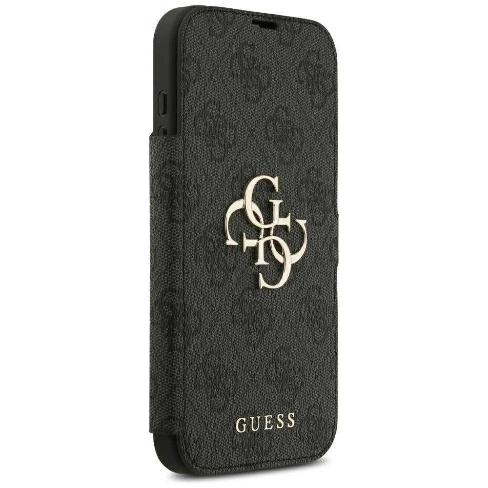 Guess iPhone 17 Pro Max/iPhone 18 Pro Max Etui Book 4G Metal Logo Svart