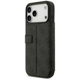 Guess iPhone 17 Pro Max/iPhone 18 Pro Max Etui Book 4G Metal Logo Svart