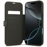 Guess iPhone 17 Pro Max/iPhone 18 Pro Max Etui Book 4G Metal Logo Svart