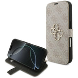 Guess iPhone 17 Pro/iPhone 18 Pro Etui Book 4G Metal Logo Rosa