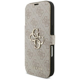 Guess iPhone 17 Pro/iPhone 18 Pro Etui Book 4G Metal Logo Rosa