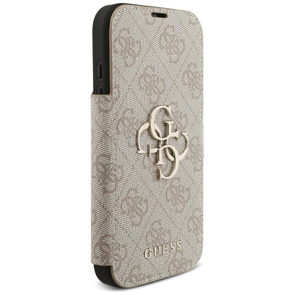 Guess iPhone 17 Pro/iPhone 18 Pro Etui Book 4G Metal Logo Rosa
