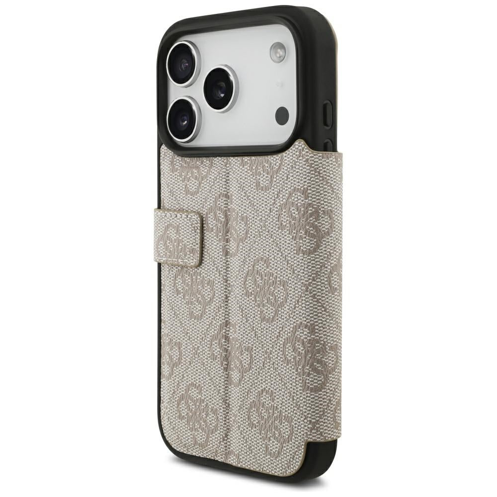 Guess iPhone 17 Pro/iPhone 18 Pro Etui Book 4G Metal Logo Rosa