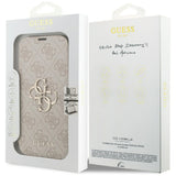 Guess iPhone 17 Pro/iPhone 18 Pro Etui Book 4G Metal Logo Rosa