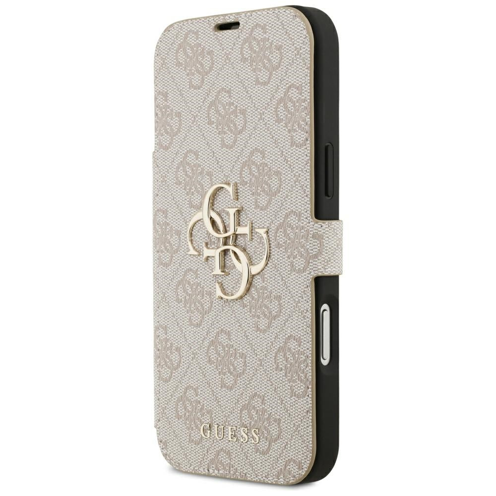 Guess iPhone 17 Pro Max/iPhone 18 Pro Max Etui Book 4G Metal Logo Rosa