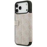 Guess iPhone 17 Pro Max/iPhone 18 Pro Max Etui Book 4G Metal Logo Rosa