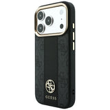 Guess iPhone 17 Pro/iPhone 18 Pro Deksel 4G Stripe Classic Logos Svart