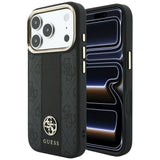 Guess iPhone 17 Pro Max/iPhone 18 Pro Max Deksel 4G Stripe Classic Logos Svart