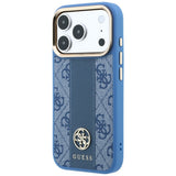 Guess iPhone 17 Pro Max/iPhone 18 Pro Max Deksel 4G Stripe Classic Logos Blå
