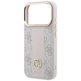 Guess iPhone 17 Pro/iPhone 18 Pro Deksel 4G Stripe Classic Logos Rosa