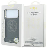 Guess iPhone 17 Pro/iPhone 18 Pro Deksel Perforated 4G Gold Logo Svart