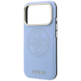 Guess iPhone 17 Pro/iPhone 18 Pro Deksel Perforated 4G Gold Logo Blå