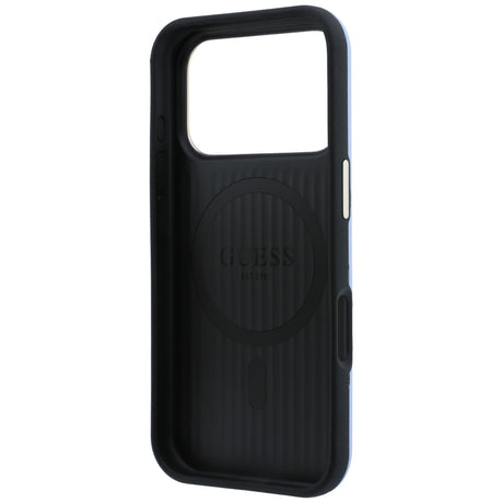 Guess iPhone 17 Pro Max/iPhone 18 Pro Max Deksel Perforated 4G Gold Logo Blå