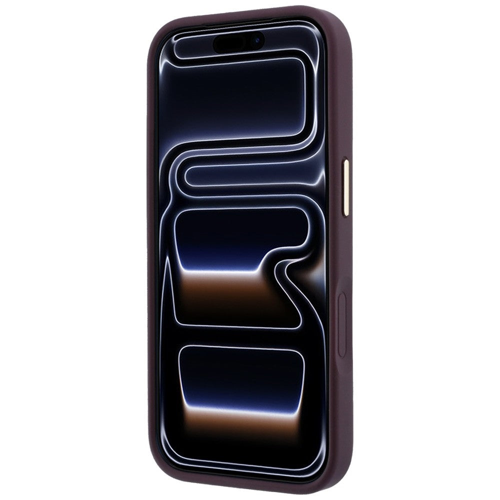 Guess iPhone 17 Pro/iPhone 18 Pro Deksel Stripe Peony 4G Logo Burgunder