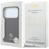 Guess iPhone 17 Pro/iPhone 18 Pro Deksel Stripe Peony 4G Logo Burgunder
