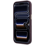 Guess iPhone 17 Pro Max/iPhone 18 Pro Max Deksel Stripe Peony 4G-logo burgunder