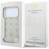 Guess iPhone 17 Pro/iPhone 18 Pro Deksel Stripe Peony 4G Logo Beige
